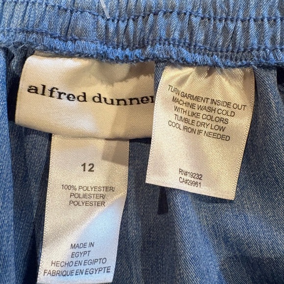 Alfred Dunner sky blue women’s pants M/12 NWT - Picture 6 of 10